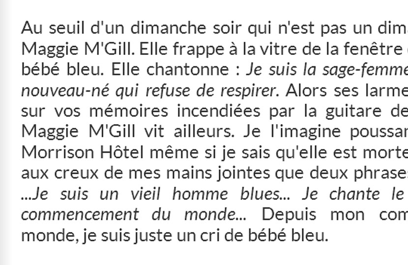 « À propos d’une visite de Maggie M’Gill » – Christian Déquesnes